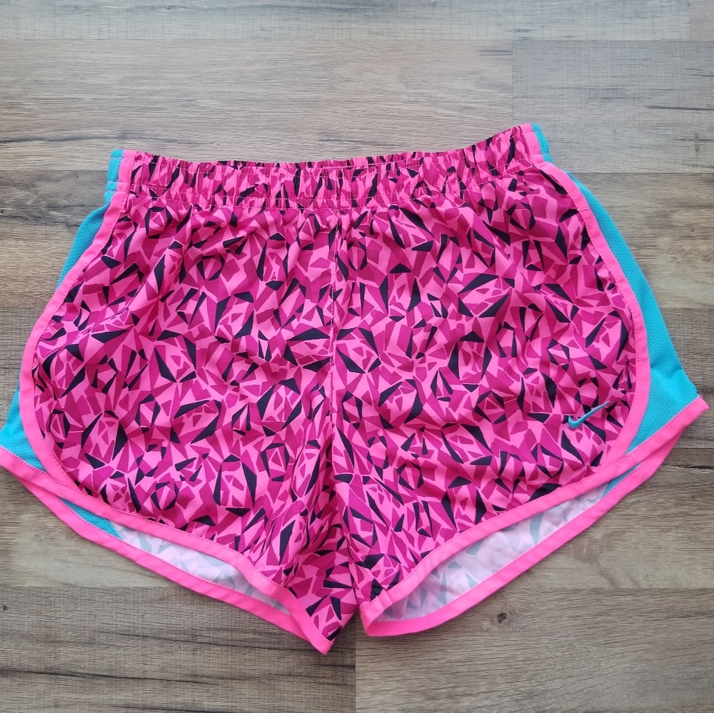 Nike Girls Dri-Fit Pink/Blue Shorts